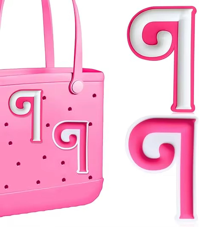 2Pcs Lettering Charms for Bogg Bag, 3D Alphabet Printed Decorative Accessories Charm for Bogg Bag, Insert Personalizing Alphabet