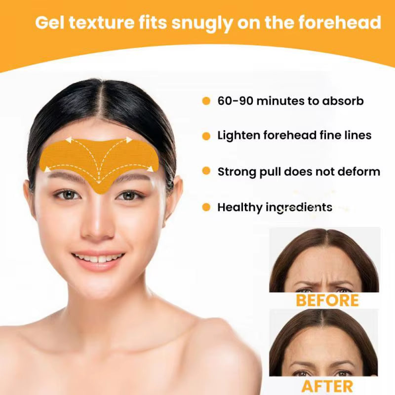 Forehead Wrinkle Patch Lightening Forehead Wrinkle Anti-Wrinkle Firming Mask Frown Treatment Stickers Anti-Aging Face Skin Care