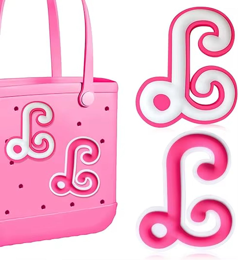 2Pcs Lettering Charms for Bogg Bag, 3D Alphabet Printed Decorative Accessories Charm for Bogg Bag, Insert Personalizing Alphabet