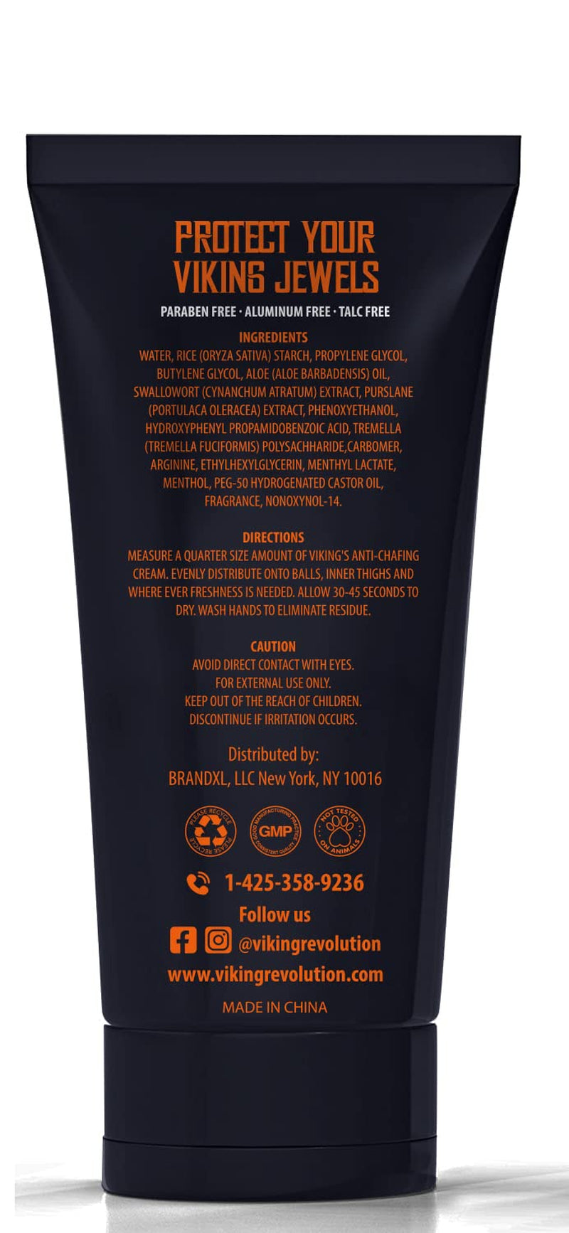 Balls Deodorant with Aloe Vera and Purslane - Groin and Crotch Anti-Chafing Cream for Men - Quick Drying, Talc-Free Ball Cream 3.4Oz