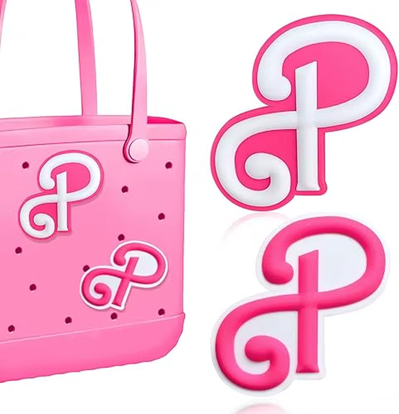 2Pcs Lettering Charms for Bogg Bag, 3D Alphabet Printed Decorative Accessories Charm for Bogg Bag, Insert Personalizing Alphabet