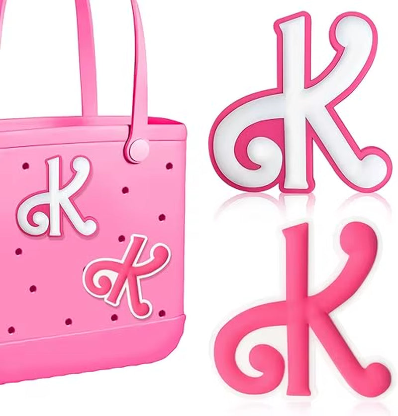 2Pcs Lettering Charms for Bogg Bag, 3D Alphabet Printed Decorative Accessories Charm for Bogg Bag, Insert Personalizing Alphabet