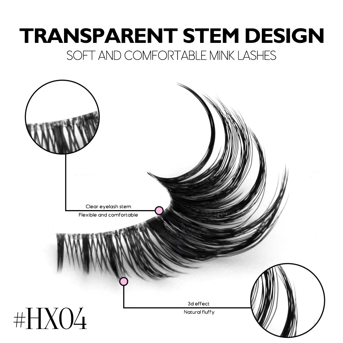 Cat Eye Lashes Faux Mink Eyelashes Natural Long Manga Lashes Winged End Eye Elongated Eyelashes Fake Lashes Makeup