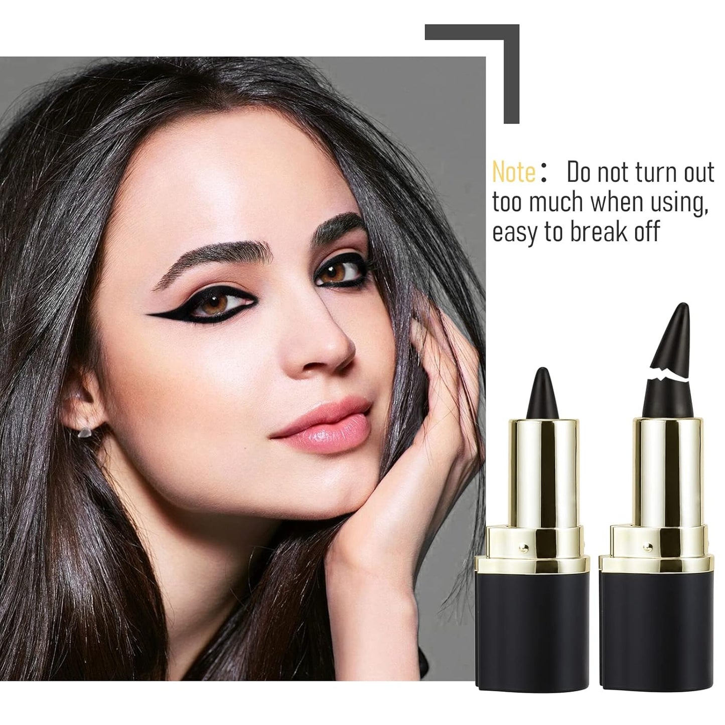 Eyeliner Gel Makeup Black Eye Liner Pen Matte Waterproof Eyeliner Pencil Quick Drying Eye Liner Gel Stick Eye Makeup Long Lasting