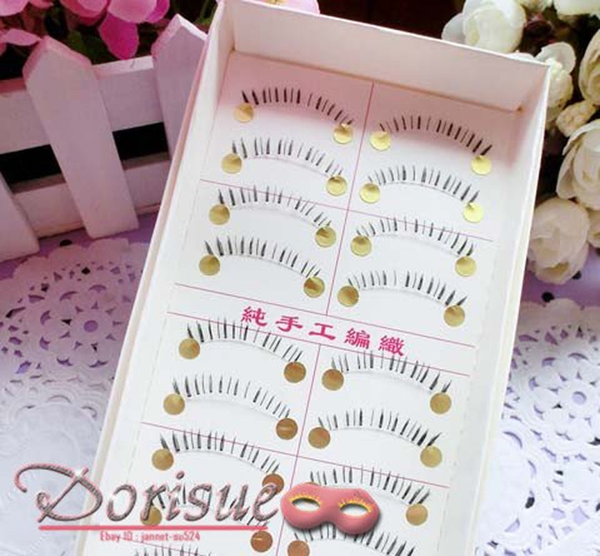 Bottom Lashes Natural Lower Lashes Bottom Eyelashes Black or Brown Eyelashes Natural Look Face Lashes Set 10 Pairs Lashes Pack