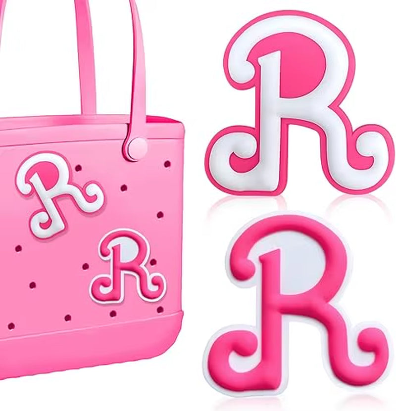 2Pcs Lettering Charms for Bogg Bag, 3D Alphabet Printed Decorative Accessories Charm for Bogg Bag, Insert Personalizing Alphabet