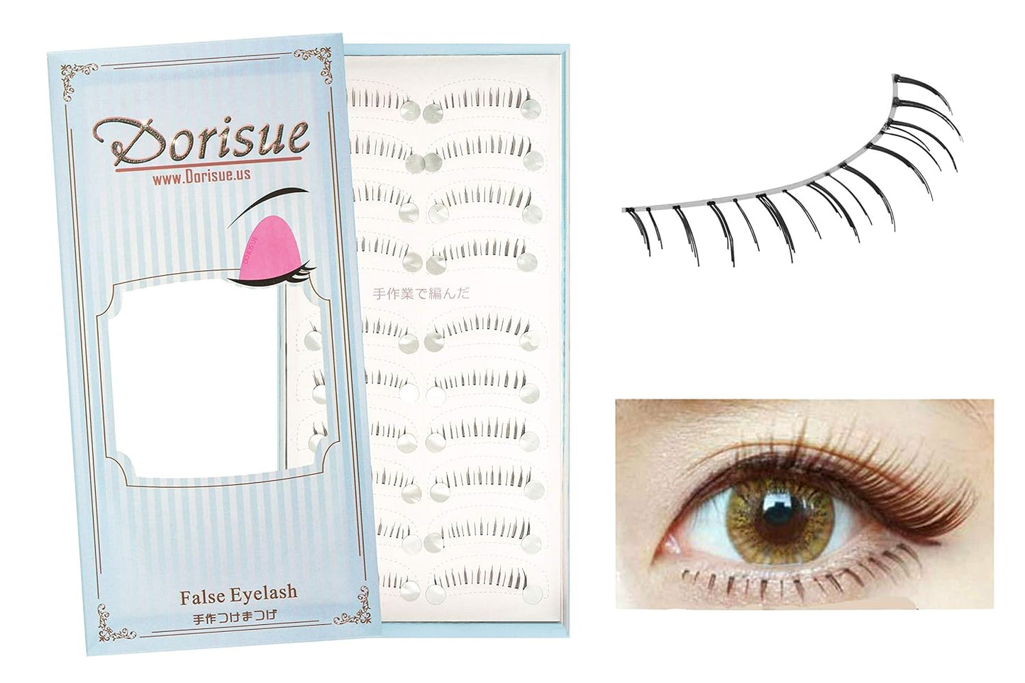 Bottom Lashes Natural Lower Lashes Bottom Eyelashes Black or Brown Eyelashes Natural Look Face Lashes Set 10 Pairs Lashes Pack