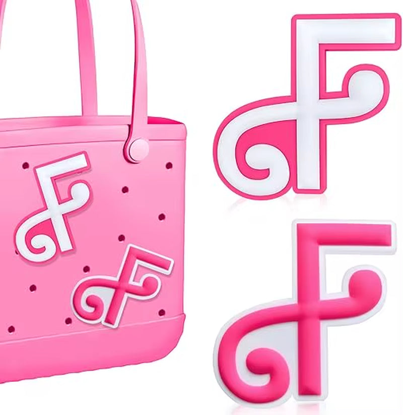2Pcs Lettering Charms for Bogg Bag, 3D Alphabet Printed Decorative Accessories Charm for Bogg Bag, Insert Personalizing Alphabet