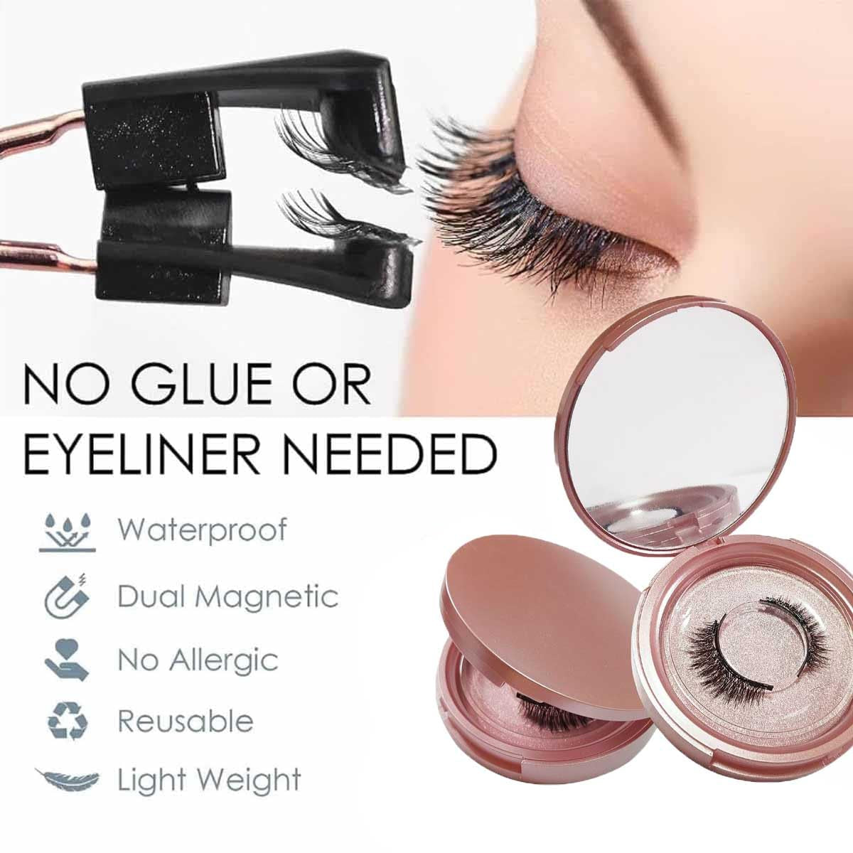 Dalarey Magnetic Lashes, Dalarey Magnetic Lashes with Applicator, Dalarey Magnetic Eyelashes, Dalarey Lashes, Dalarey Magnetic Lashes No Glue Needed, Dalarey Eyelashes (2, Natural)