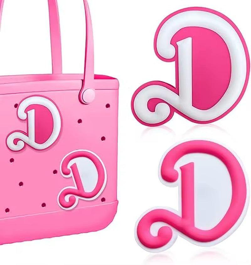 2Pcs Lettering Charms for Bogg Bag, 3D Alphabet Printed Decorative Accessories Charm for Bogg Bag, Insert Personalizing Alphabet