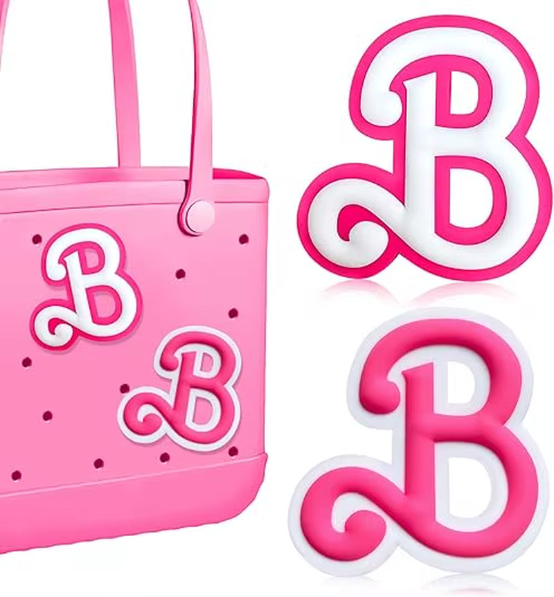 2Pcs Lettering Charms for Bogg Bag, 3D Alphabet Printed Decorative Accessories Charm for Bogg Bag, Insert Personalizing Alphabet