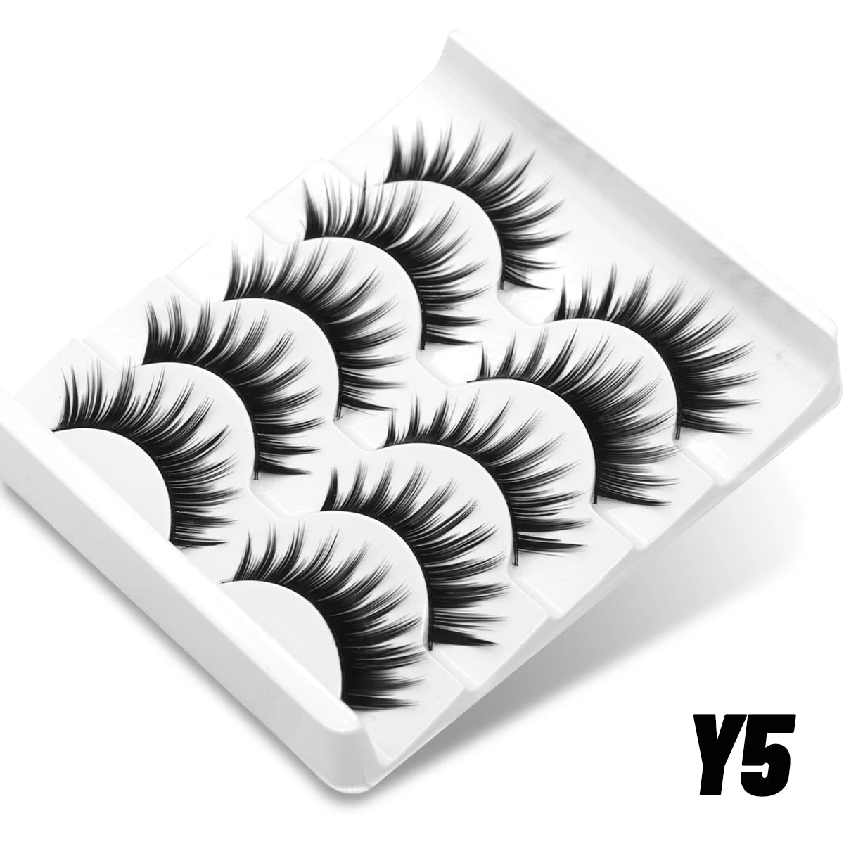 Cat Eye Lashes Faux Mink Eyelashes Natural Long Manga Lashes Winged End Eye Elongated Eyelashes Fake Lashes Makeup