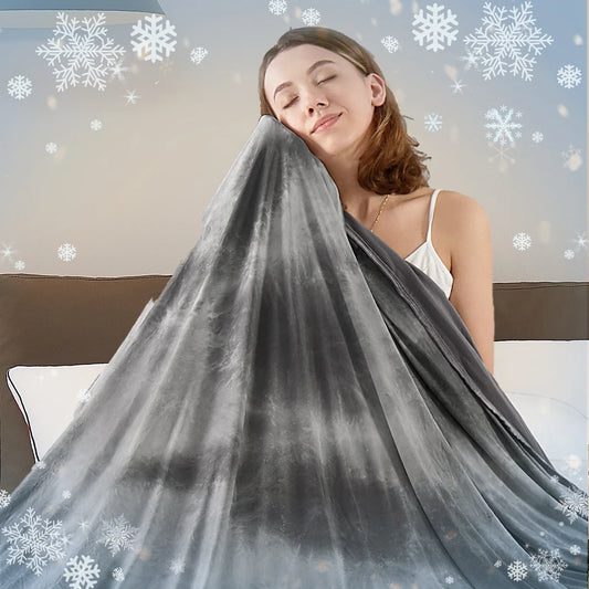 Cooling Blanket Full Size (80"X88")- Cooling Blankets for Hot Sleepers - Decorative Lightweight Breathable Summer Cold Blankets for Sleeping Night Sweats to Keep Cool - Grey