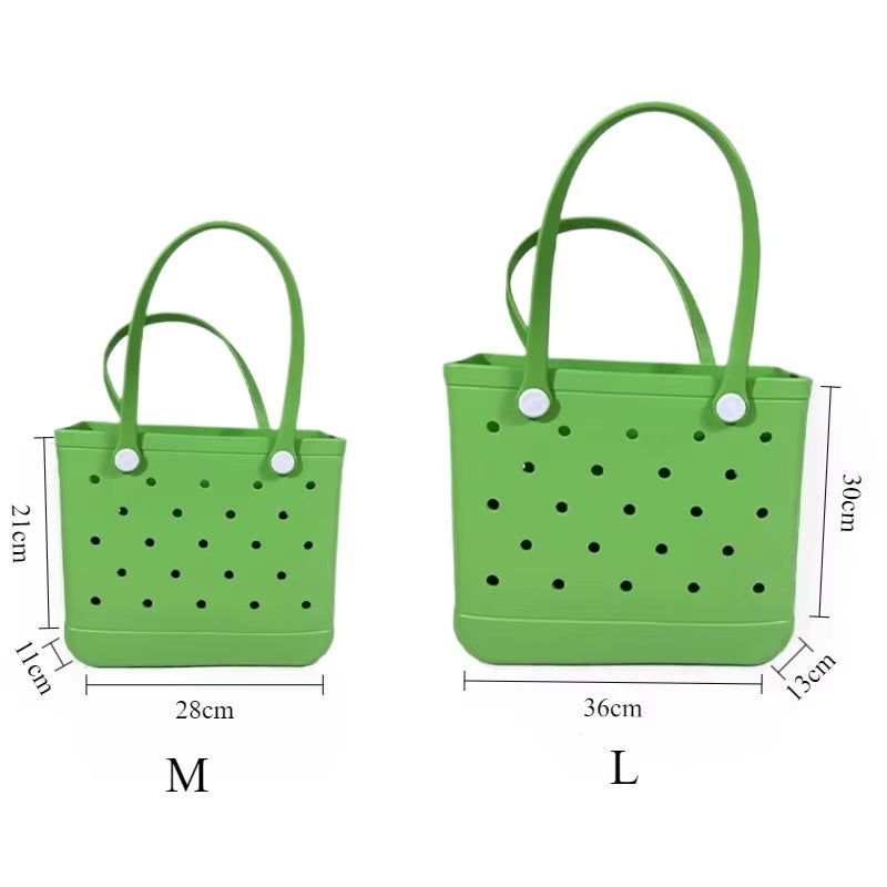 EVA Waterproof Beach Tote Bag Large Capacity Handbag for Women Multi-Purpose Storage Bag Popular Fashion Leisure Designer Bags