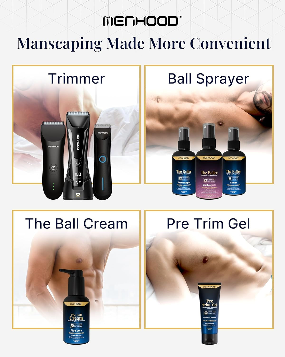Ball Cream for Men -  the Ball Cream Ball Deodorant & Moisturizer - anti Chafing Cream for Men with Aloe Vera Extract - Groin Antiperspirant & Deodorant - No Burns & Irritation - 100Ml