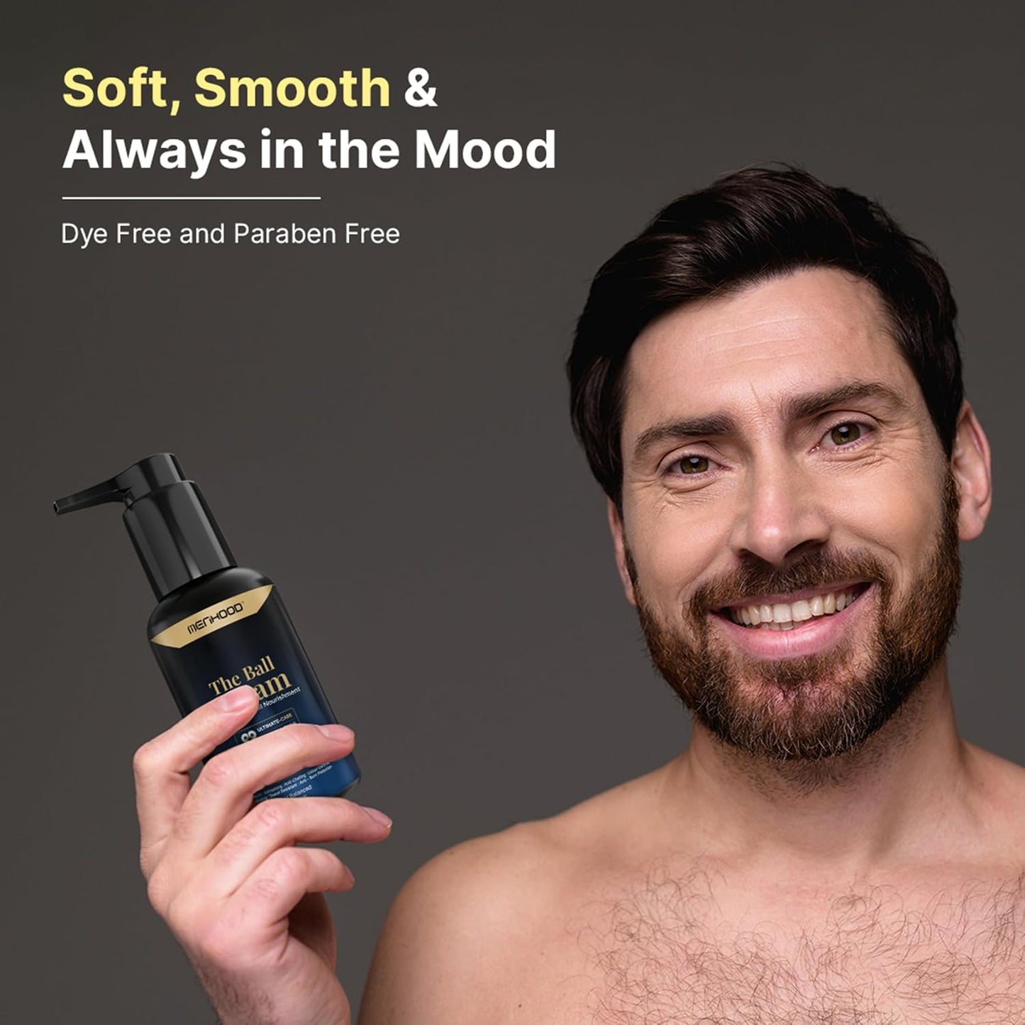 Ball Cream for Men -  the Ball Cream Ball Deodorant & Moisturizer - anti Chafing Cream for Men with Aloe Vera Extract - Groin Antiperspirant & Deodorant - No Burns & Irritation - 100Ml