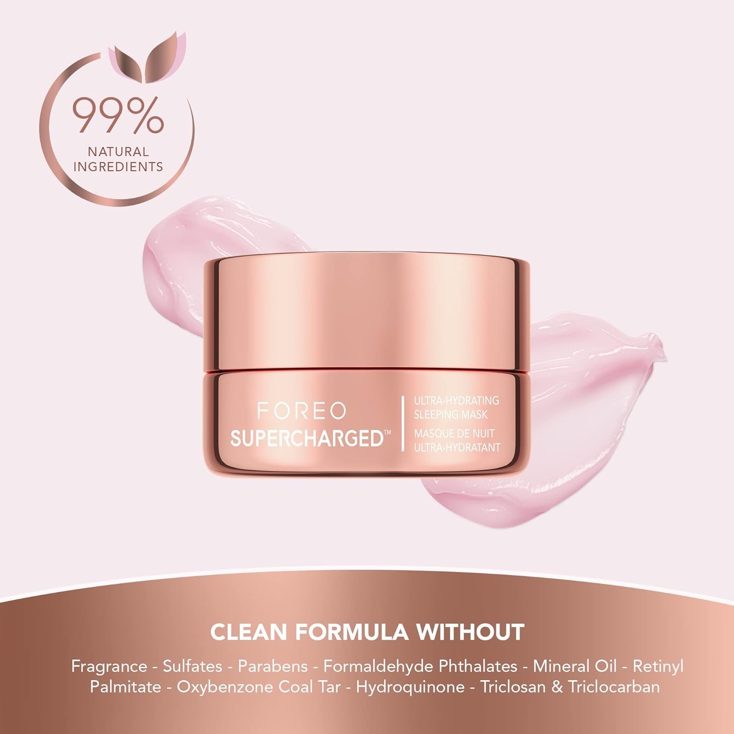 SUPERCHARGED Hydrating Night Mask - Deeply Replenishing Face Moisturizer - Rejuvenating Face Cream - Vegan - Cruelty & Gluten-Free