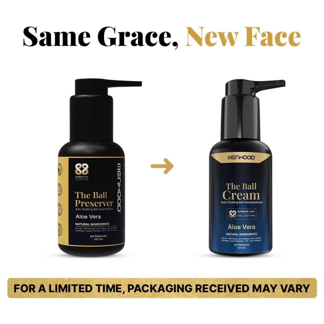 Ball Cream for Men -  the Ball Cream Ball Deodorant & Moisturizer - anti Chafing Cream for Men with Aloe Vera Extract - Groin Antiperspirant & Deodorant - No Burns & Irritation - 100Ml