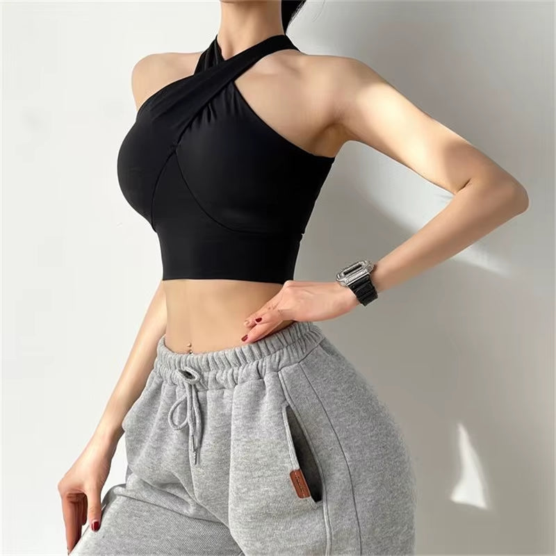 High Support Sports Bra Women Gym Brassiere Sport Bh Fitness Vest Push up Yoga Padded Sports Top Active Wear
