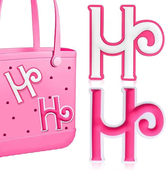 2Pcs Lettering Charms for Bogg Bag, 3D Alphabet Printed Decorative Accessories Charm for Bogg Bag, Insert Personalizing Alphabet