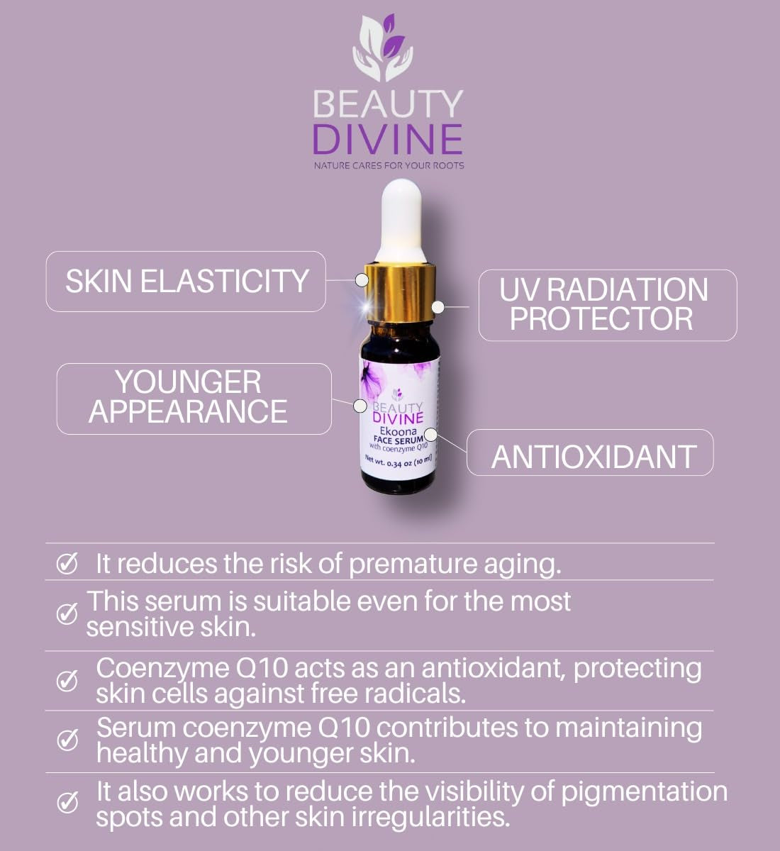 Coenzyme Q10 Face Serum – Instant Lift & Anti-Wrinkle, Natural Facial Care for Women